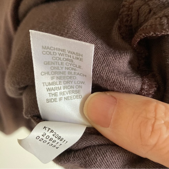 J. Jill Pure Jill Women’s velvet long sleeve crew shift dress tunic plum large! - Picture 8 of 9